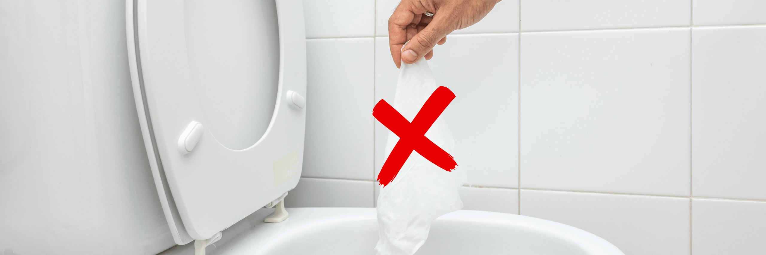 Do not flush wet wipes down toilet